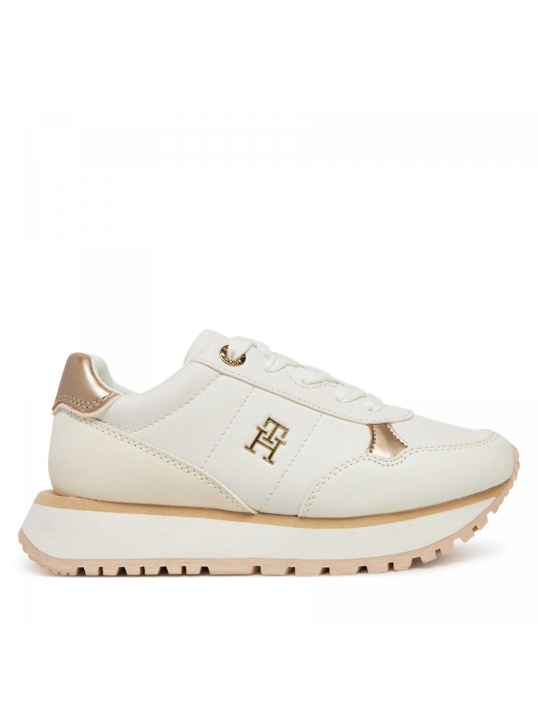Sneakersy Tommy Hilfiger Low Cut Lace-Up Sneaker T3A9-33759-1355 M Bílá